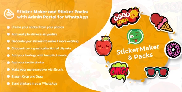 WhatsApp Sticker Maker with Admin Portal v1.1 - WAStickerApps Android