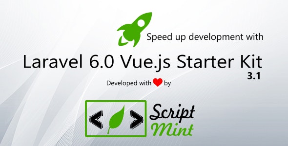 Laravel 6.0 Vue.js SPA Bootstrap Admin Starter Kit