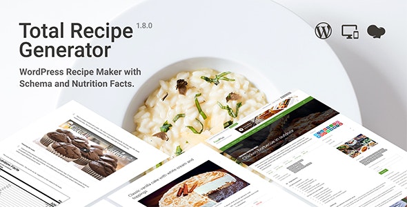 Total Recipe Generator v1.8.0 - WordPress Recipe Maker with Schema and Nutrition Facts