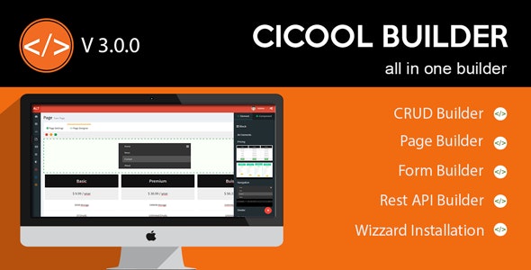 Cicool v3.0.0 - Page, Form, Rest API and CRUD Generator