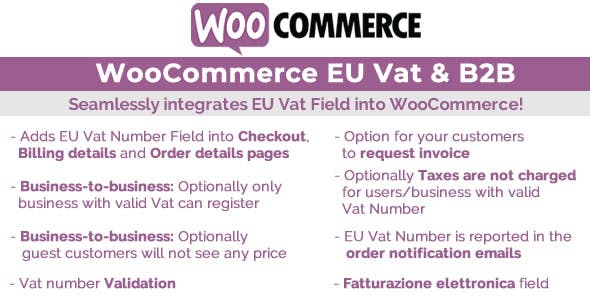 WooCommerce Eu Vat & B2B v7.4