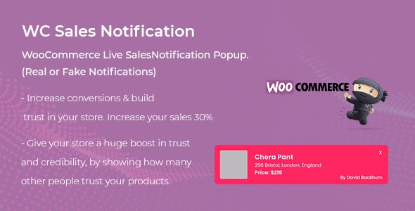 WooCommerce Live Sales Notification Pro v1.0.0