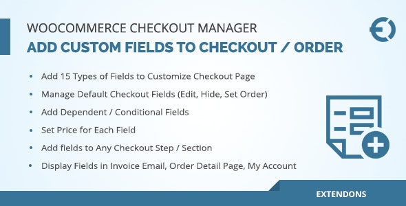 Checkout Field Editor (Checkout Manager) for WooCommerce – WordPress plugin