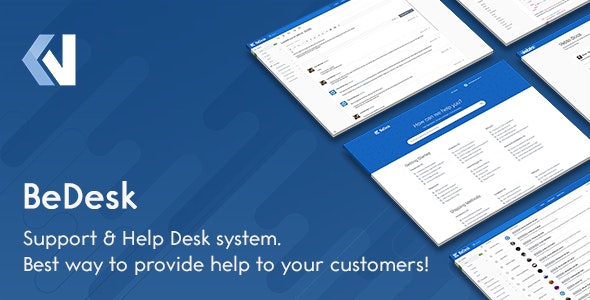 BeDesk v1.2.5 - Customer Support Software & Helpdesk Ticketing System
