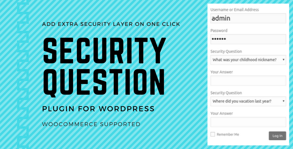 WP Security Questions Pro v3.0.5 