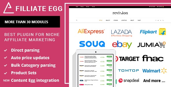 Affiliate Egg v1.0.38 - Niche Affiliate Marketing Wordpress Plugin