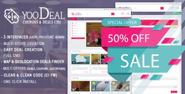 YooDeal v1.2.1 - Coupon, Deal & Online Quotation