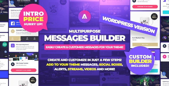 Asgard v1.1.0 - Multipurpose Messages and Social Builder Plugin