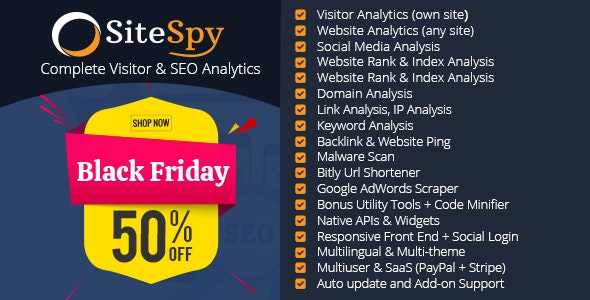 SiteSpy v5.1.3 - The Most Complete Visitor Analytics & SEO Tools