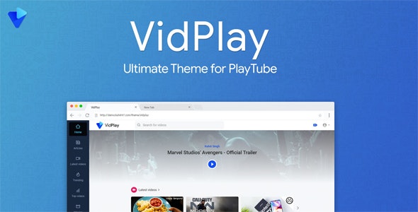 VidPlay v1.4 - The Ultimate PlayTube Theme