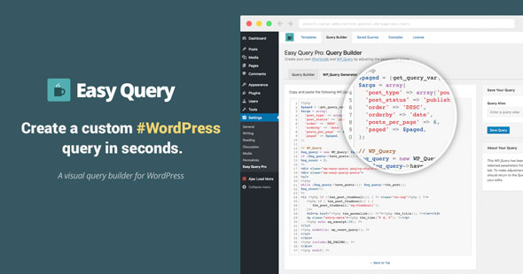 Easy Query Pro v2.2.2 - Visual Query Builder Plugin For WordPress