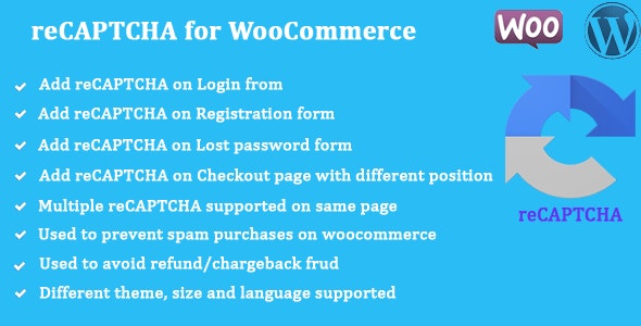 reCAPTCHA for WooCommerce v1.0.8 