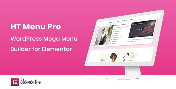 HT Menu Pro v1.0.7 – WordPress Mega Menu Builder for Elementor