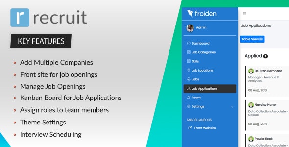 Recruit v2.2.0 - Recruitment Manager - nulled