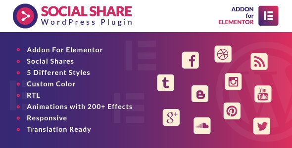 Social Share for Elementor v1.0 - WordPress Plugin
