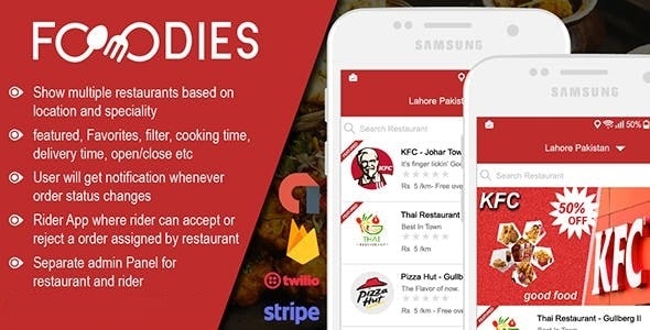 Native Restaurant Food Delivery & Ordering System With Delivery Boy - Android v2.0.6