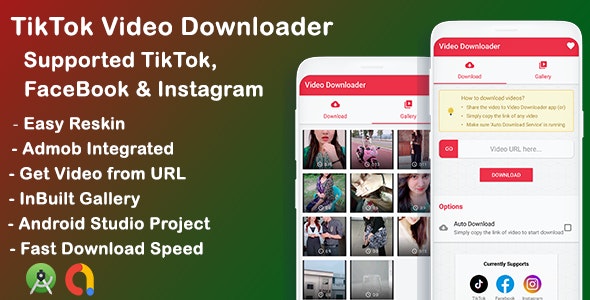 Tiktok, Facebook, Instagram video downloader v1.0