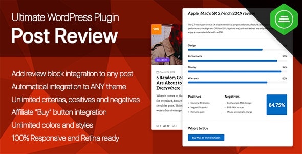 Ultimate Post Review v1.0 - Responsive WordPress Posts Reviews and Rating plugin