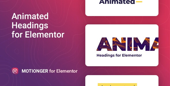 Motionger v2.0.3 - Animated Heading for Elementor