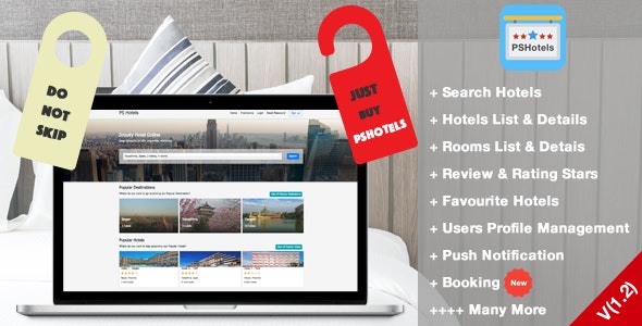 PSHotels Website (Ultimate Hotels Finder Website With Backend) v1.3