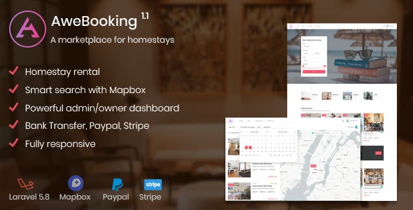 AweBooking v1.3.4 - A marketplace for homestays
