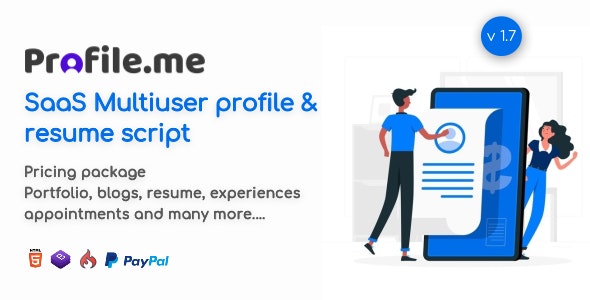 Profile.me v7.1 - Saas Multiuser Profile & Resume Script - nulled