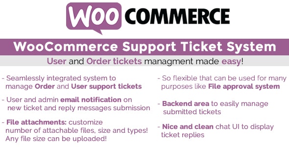 WooCommerce Support Ticket System v1.3.7