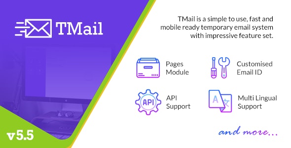 TMail v5.5 - Multi Domain Temporary Email System - nulled