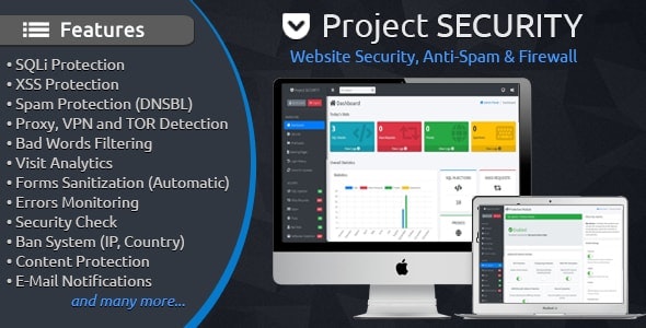 Project SECURITY v4.0 – Website Security, Anti-Spam & Firewall