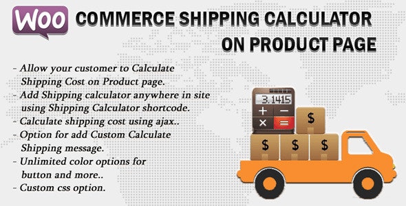Woocommerce Shipping Calculator On Product Page v2.8