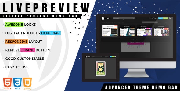 LivePreview v1.2.3- Theme Demo Bar for WordPress