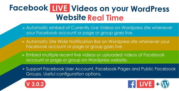 Facebook Live Video Auto Embed for WordPress v3.0.1 