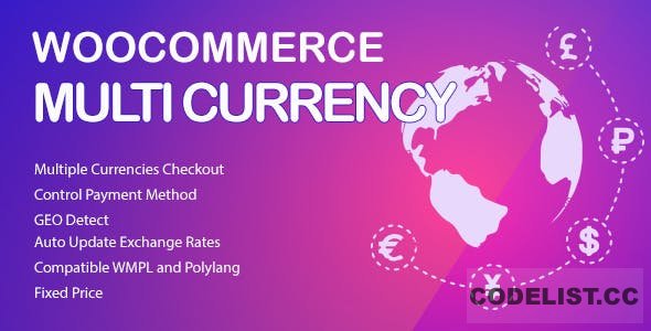 WooCommerce Multi Currency v2.1.10.2 Currency Switcher