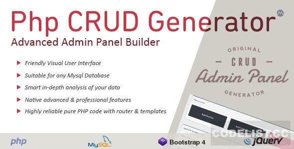 PHP CRUD Generator v1.7.7 - nulled