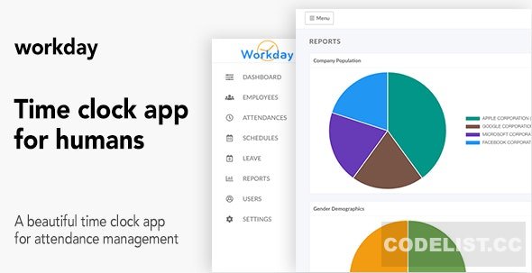 Workday v1.1 - A Time Clock Application For Employees