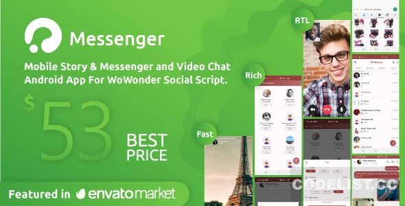 WoWonder Android Messenger v2.8 - Mobile Application for WoWonder Social Script