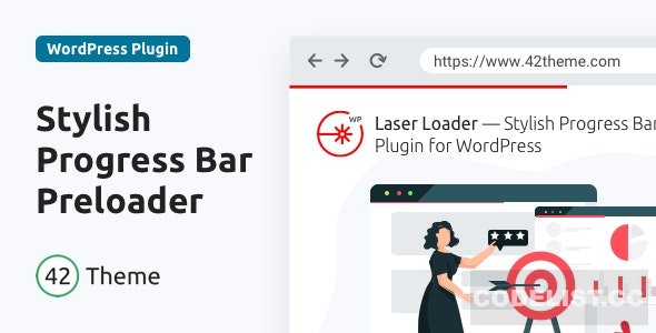 Laser Loader v2.0.1 - 时尚的进度条预加载器
