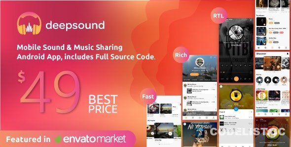 DeepSound Android v1.4 - Mobile Sound & Music Sharing Platform Mobile Android Application 