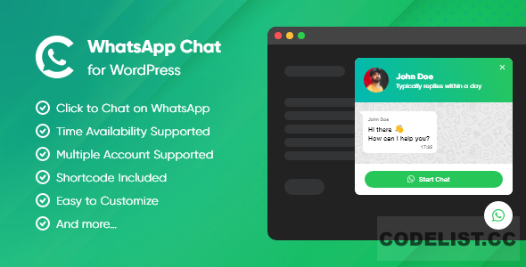 Clever WhatsApp Chat WordPress Plugin v1.0.0 » Premium Scripts, Plugins ...