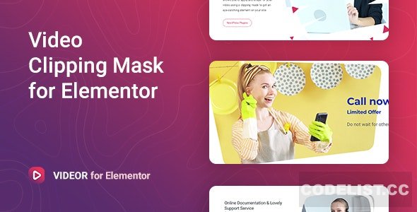 Videor v1.1.0 - Video Clipping Mask for Elementor