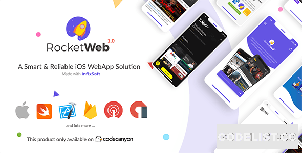 RocketWeb v1.0.6 - Configurable iOS WebView App Template
