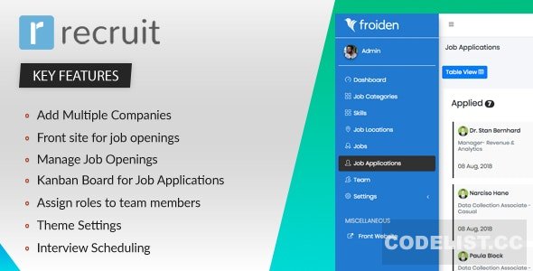 Recruit v2.3.6 - Recruitment Manager - nulled