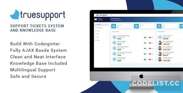 TrueSupport v1.1 - Support Tickets System & Knowledge Base