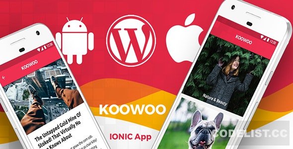 Koowoo v2.3 - Wordpress News Android App + Wordpress Blog iOS App IONIC 3 Full Application