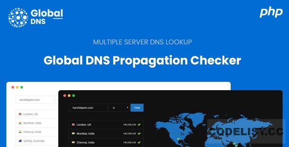 Global DNS v2.3.0 - Multiple Server - DNS Propagation Checker - PHP - nulled