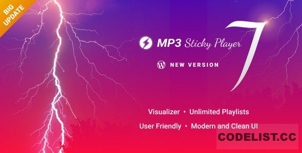 MP3 Sticky Player v7.2 - Wordpress Plugin