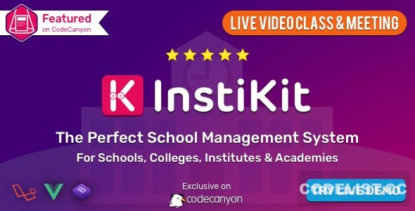 InstiKit School v2.9.0 - School Management System & School ERP - nulled