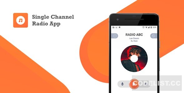 Single Channel Streaming Radio Application with Dynamic Backend v1.0