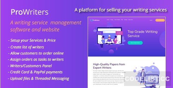 ProWriters v1.5 - Sell writing services online