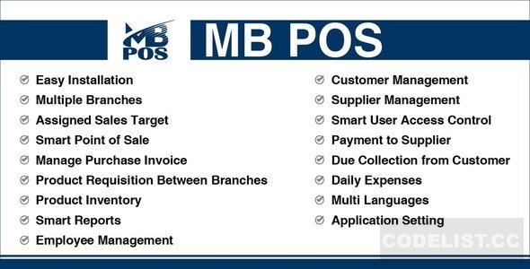 MB POS v1.1 - Inventory & Stock Management System